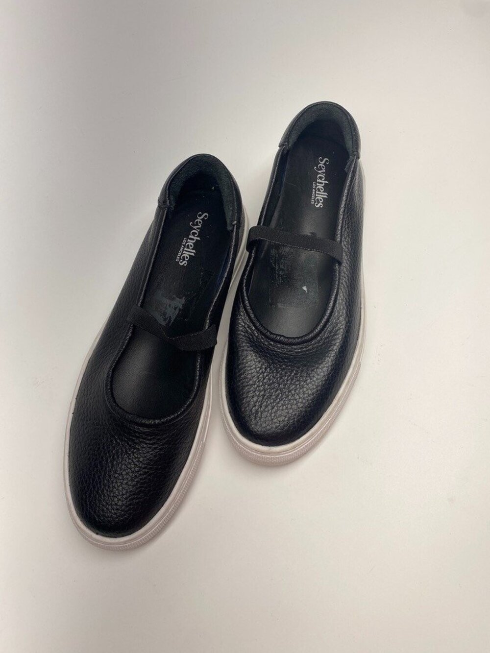 Seychelles Women's Moon Child Leather Black Sneaker Sz 8
